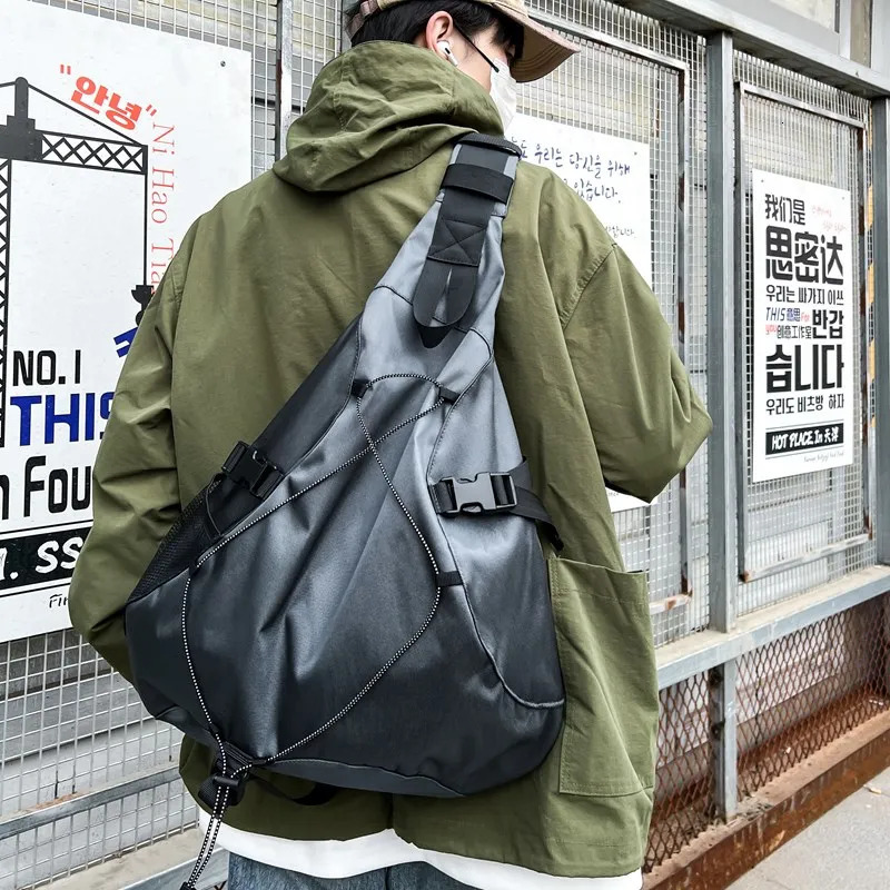 Large Capacity Travel Crossbody Bags for Men High Quality Nylon Storage Chest Pack Hip Hop Trendy Shoulder Bag Male Wholesale 250624