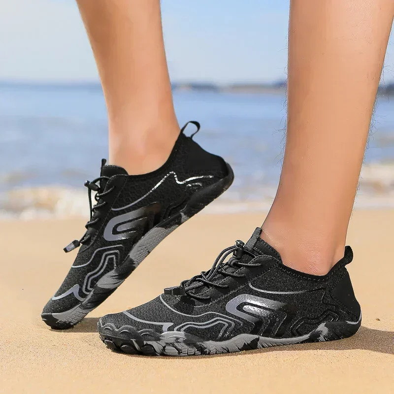 Men Outdoor Swimming Surfing Water Shoes Women Aqua Shoes Five Fingers Upstream Unisex Wading Barefoot Beach Sports Gym Sneakers 250624