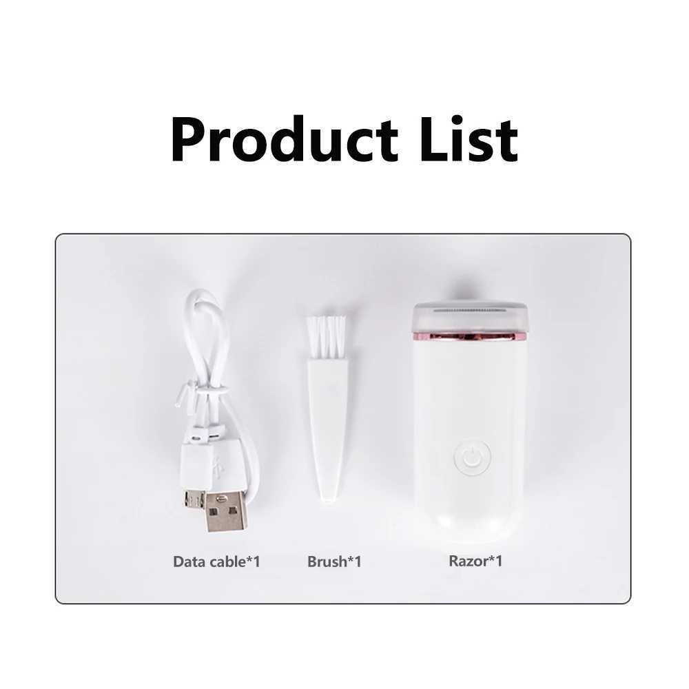 Mini Electric Shaver Sharp Pocket Blade Low Noise Detachable Auto Men Travel Shaver for Face Body Razor USB Rechargeable W250625