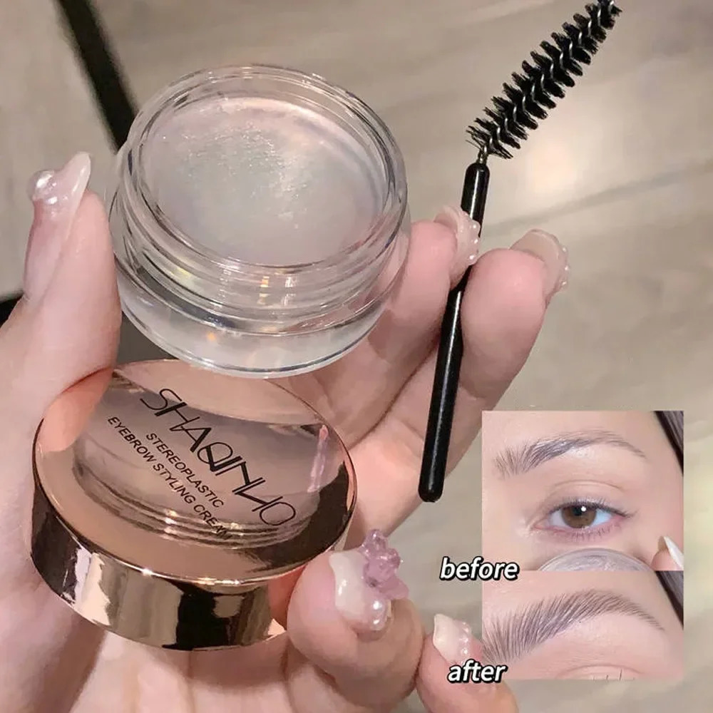 Transparent Eyebrow Styling Gel Eyebrow Pomade Setting Cream Eye Make up Cosmetic Waterproof Quick-drying Long Lasting 250625