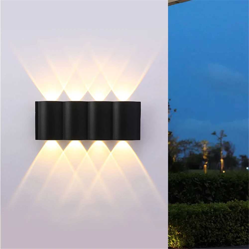 Modern 4W/6W/8W/10W LED Outdoor Waterproof Wall Lamp Aluminum Sconce Porch Garden Light Aisle Corridor Home Lighting Waterproof XJ250624