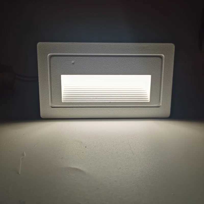 Wall Light 13 LED Stair Light with Wall Lamp Down Embedded Box Aluminum Step Lights Outdoor LED Footlight Waterproof IP66 XJ250624