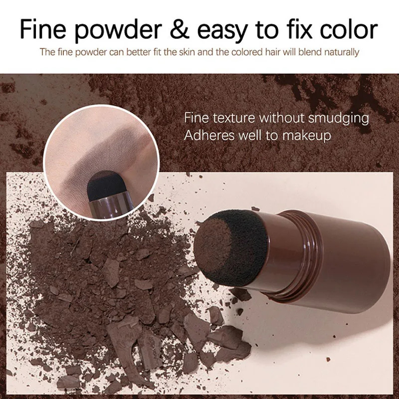 Black Brown Hairline Powder Waterproof Hair Dye Contour Stick Instantly Conceals Hair Root Forehead Clavicle Face Shadow Makeup 250625