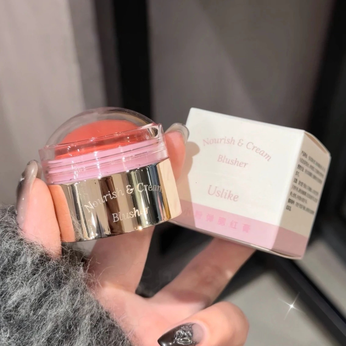 Creamy Purple Blush Stick Soft Face Blusher Cream Korean Make Up Peach Pink Cheek Tint Brightening Contouring Shadow Cosmetics 250625