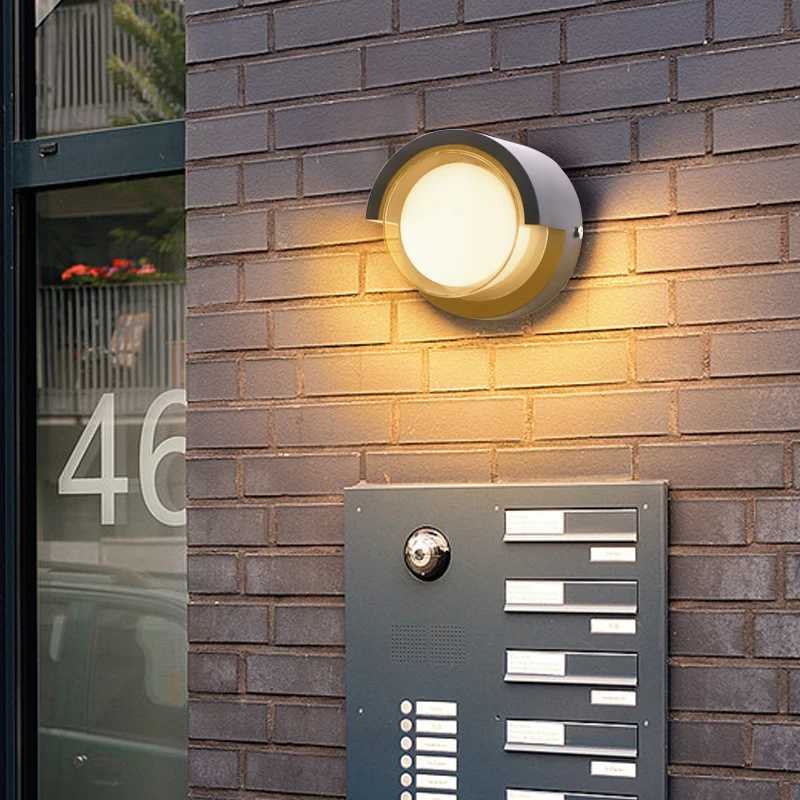 Modern Simple LED Wall Light Outdoor Waterproof IP65 Garden Decor Lamp Villa Door Number Balcony Decorated Wall Sconce XJ250624
