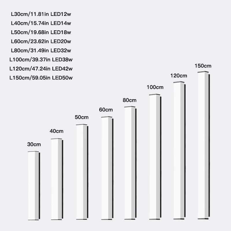 stainless steel Waterproof LED Long Wall Light Modern Ip65 Outdoor Lighting Garden Villa Balcony Line Light Wall washer light XJ250624