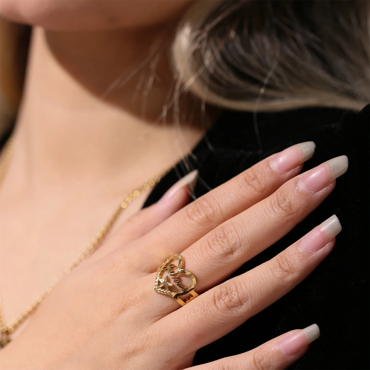 Personalized Couple Rings Custom Name Ring Stainless Steel Jewelry Hip-Hop Rock High Quality Unisex Accessories Punk Gift 250624