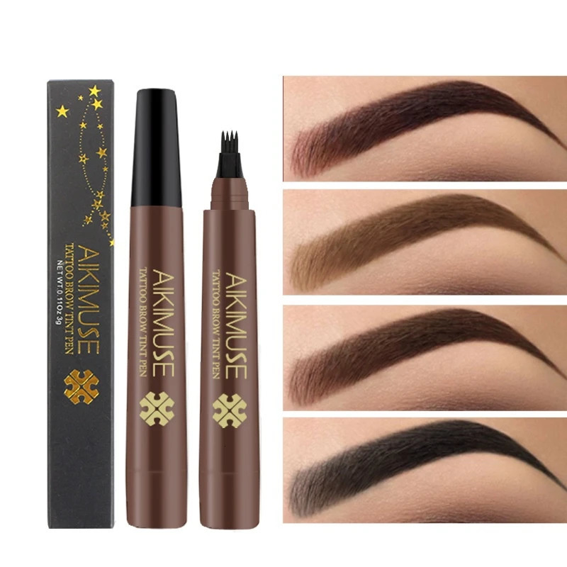 Tattoo Brow Tint Pen Natural Eyebrows Waterproof Sweatproof Lasts Up To 12 Hours Easy To Use Soft And Smooth 4 Colour 250625