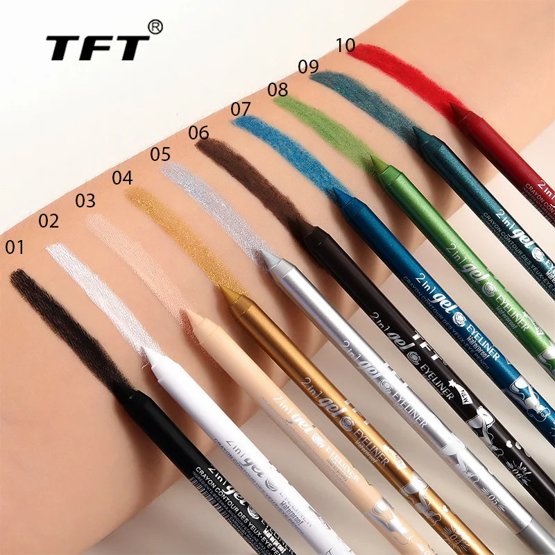 Waterproof Eyeliner Long Lasting Pencil Colourful Pigment Blue Black White Color Gel Eye Liner Pen Makeup Eye Beauty Cosmetics 250625