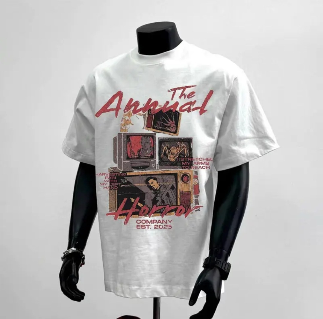 2025 New Short Sleeve T-shirt Men Designer T Shirt Ins Trend Brand European And American Hip-hop Style Crew Neck Base Shirt Summer 01