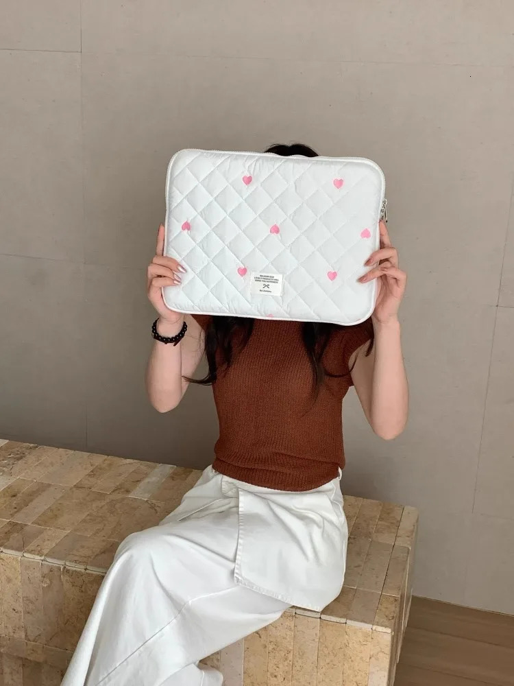 cute Laptop Sleeve Case Bag Portable Computer Cover Bag Tablet Pouch For Ipad 9.7-11 Air Pro 13 14 15 15.6 16 Inch Cover 250624