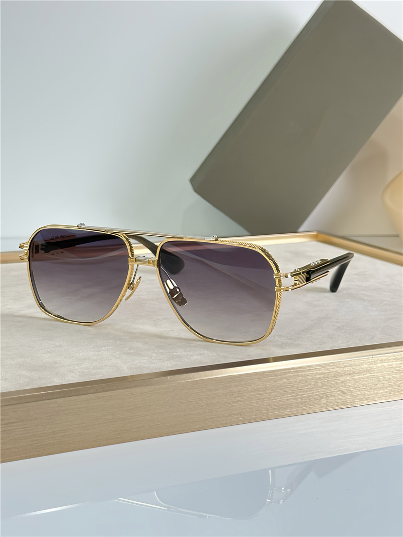 New fashion design pilot sunglasses KUDRU metal front navigator frame avant-garde and generous style high end outdoor UV400 protection glasses