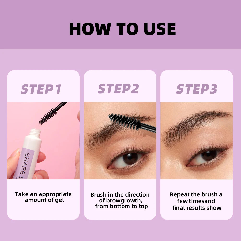 QI Transparent Eyebrow Styling Soap Brows Gel Long Lasting Eyebrow Shaped Creamy Wax Colorless Pomade Lift Natural Wild Brow 250625