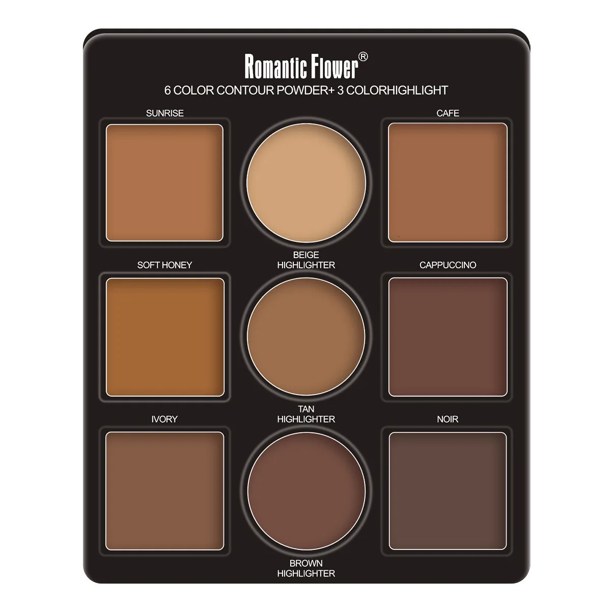 9 Colors Makeup Palette Kit 6 Color Contour And 3 Color Highlight Waterproof Long Lasting Korean Cosmetics Makeup For Women 250625