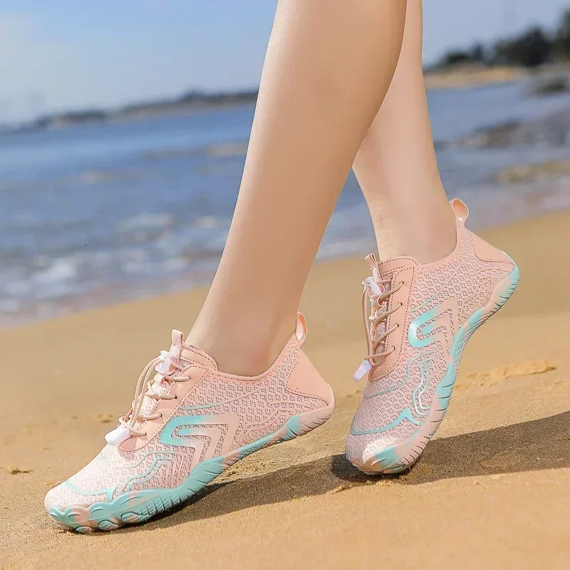 Men Outdoor Swimming Surfing Water Shoes Women Aqua Shoes Five Fingers Upstream Unisex Wading Barefoot Beach Sports Gym Sneakers 250624