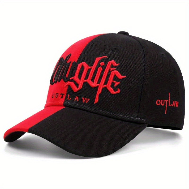 New Embroidered Letter Double Stitch Hat Four Seasons Versatile Sun Hat Baseball Cap Xiyin TEMU250108