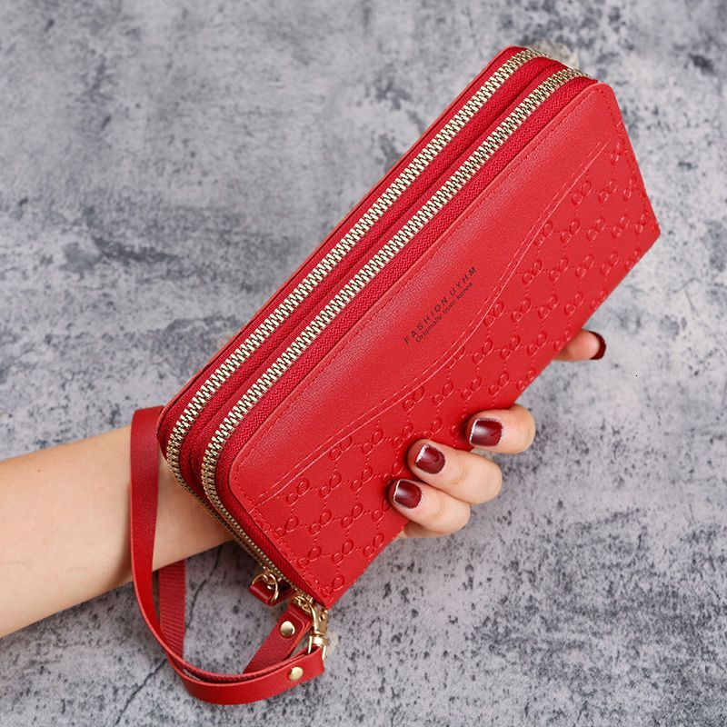 Free Shipping 2025 New Designer Bag New Long Style Ladies Zipper Coin Purse Multifunctional Phone Bag Large Capacity Simple Multi-card Slot Card Holde