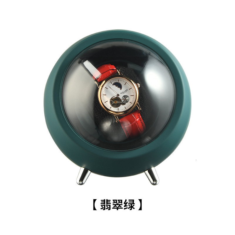 IBBETON Single Watch Winder for Automatic Watches Storage Box Automatic Winder Use USB Cable / with Battery Mabuchi Mute Motro 240129