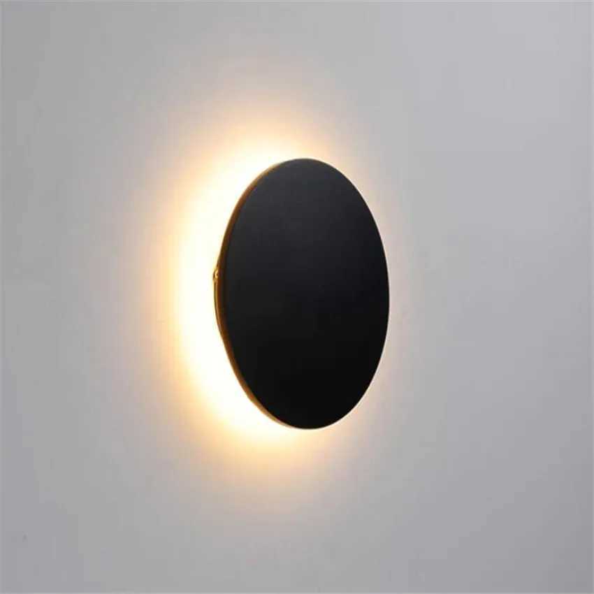 LED Waterproof Outdoor Wall Lights Round Home Decorative Wall Lamp for Garden Balcony Porch French Front Door IP65 XJ250624