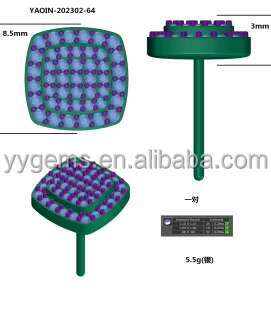 Trendy Square Style Earrings Jewelry 925 Solid Silver GRA Round Moissanite Diamond Stud Earrings for Man Women