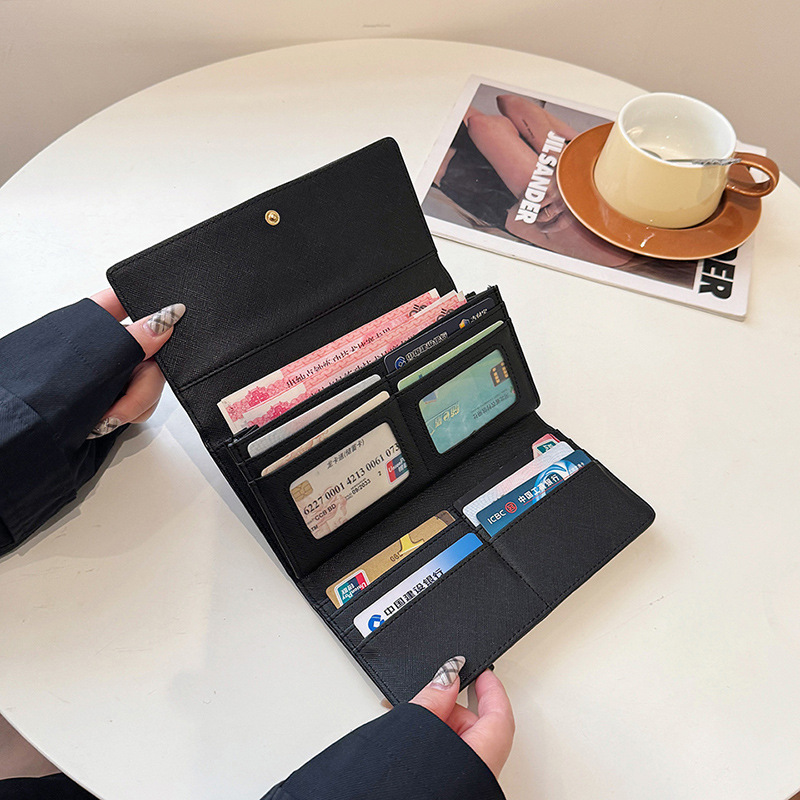 Designer Purses For Women Wallet Women Wallet Men Everyday Use Minimalist Leather Wallet Mini Snap Multiple Card Slots Multicolor ID Window Coin Pocke
