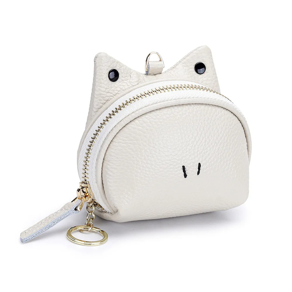 Small Leather Coin Purse for Women Cute Frog Change Purses Zipper Coin holders Wallet with Key Chain 250623