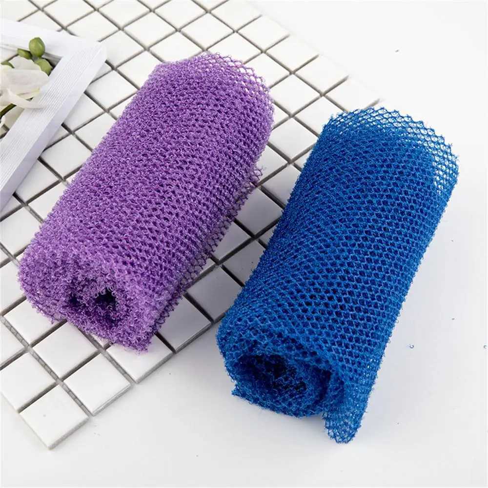 African Net Sponge 31.5inch African Exfoliating Body Net Scrubbing Wash Net Washcloth Long Bathing Sponge Net Shower R250625