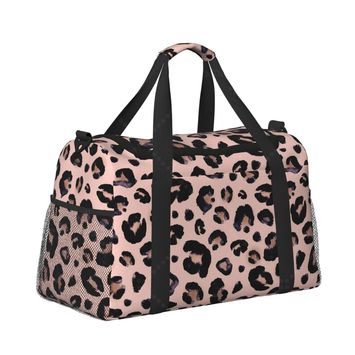Leopard Print Stylish Hand Travel Bag Durable Tote for Daily Use Lightweight and Spacious 250624