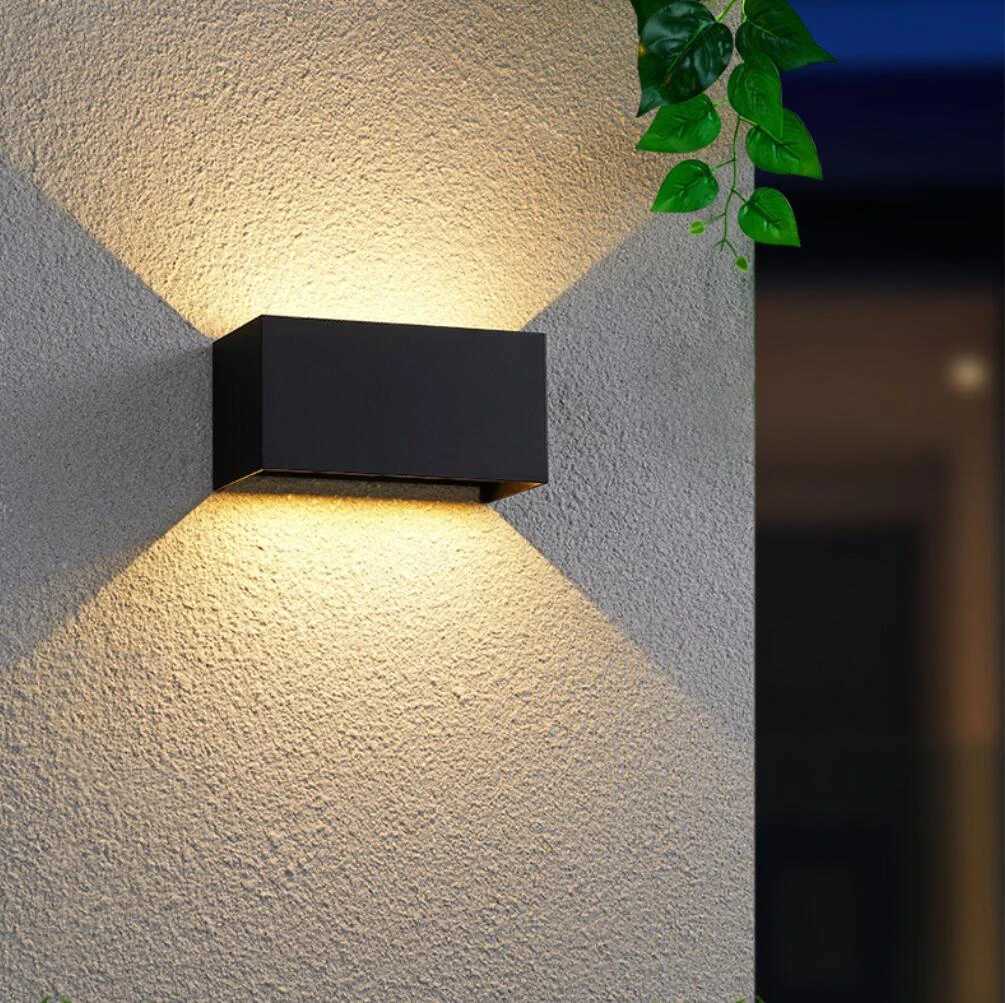 LED Wall Lamp IP65 Waterproof Indoor/Outdoor AC85-265V 24W Black/White Color Shell Aluminum Wall Light With 3 Years WarrantiesXJ250624