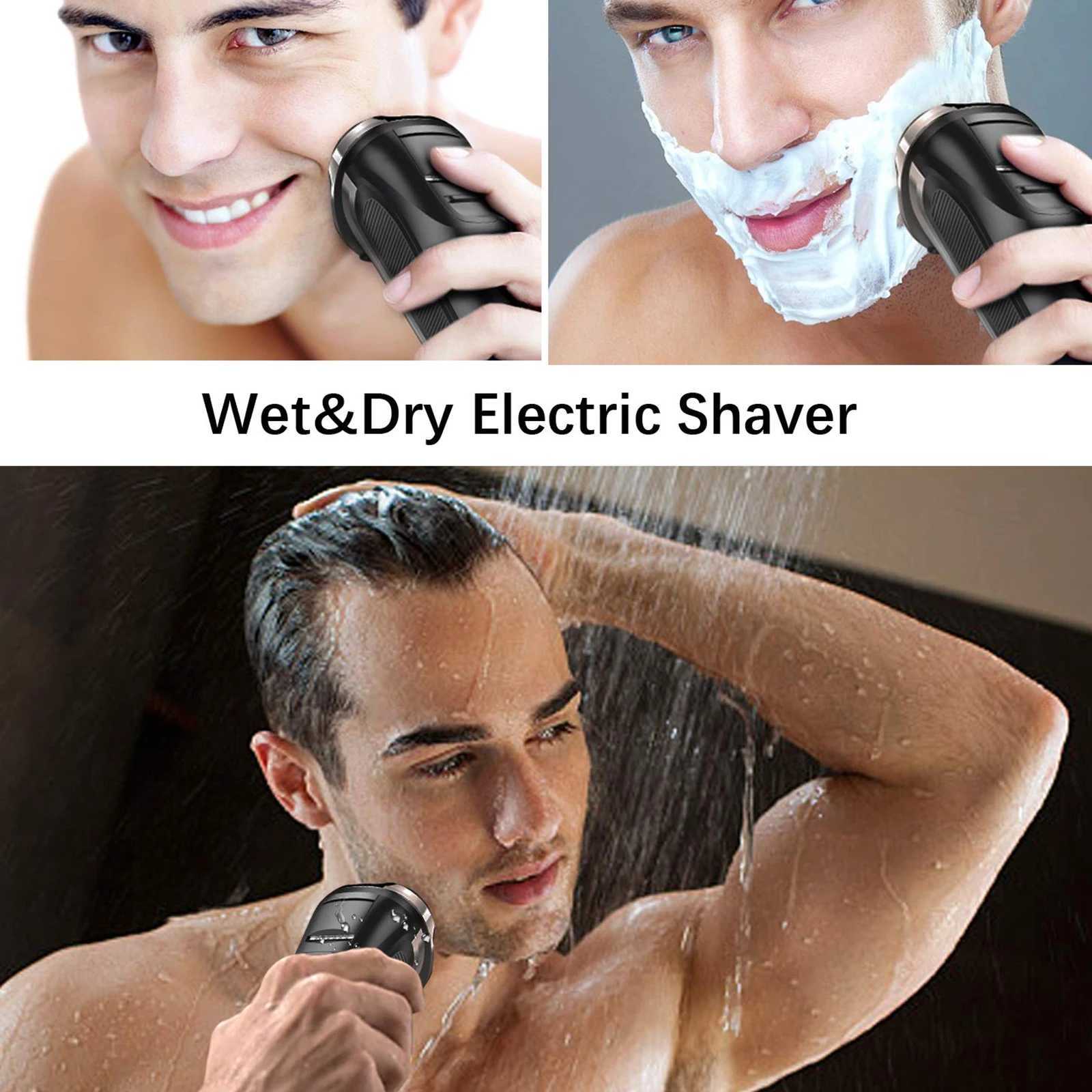 2025 New Beard Shavers for Men Electric Razor Cordless USB Rechargeable Triple Blades Shaver Electric Shaver Waterproof FK-373 W250625