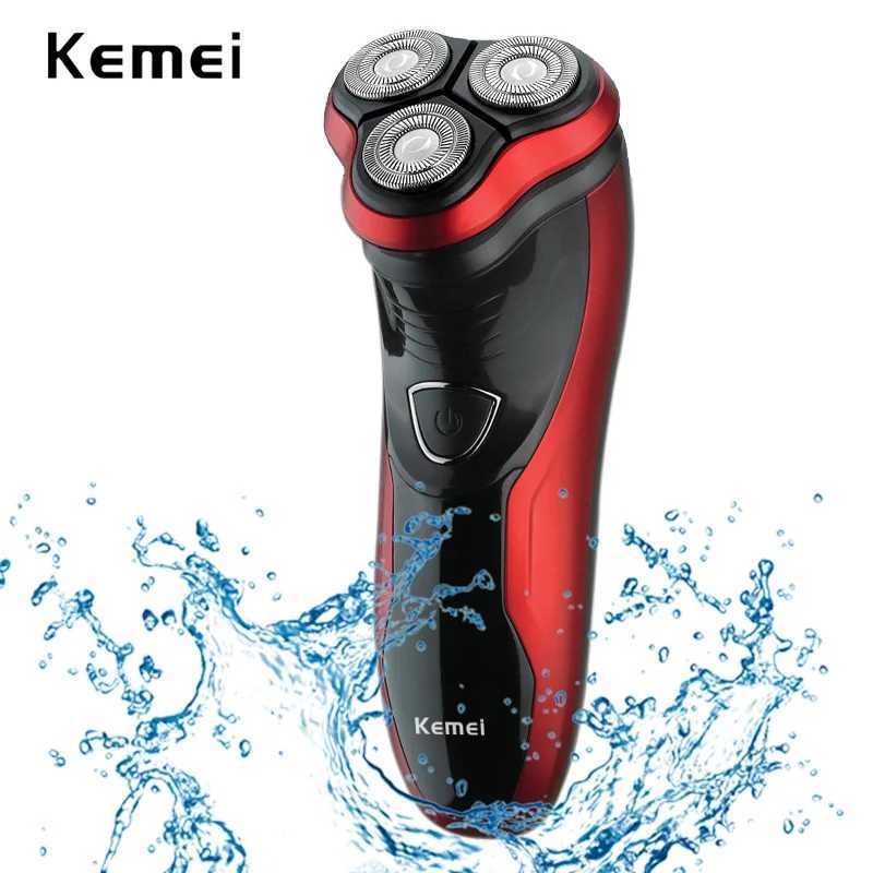 Kemei Electric Shaver Face Care Washable Beard Razor Men Shaver 3D Shaving Machine Rechargeable Trimmer W250625