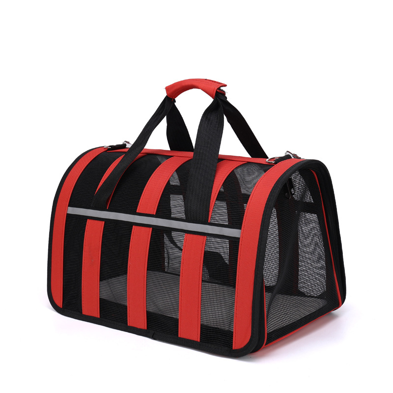 Cat bag for easy outdoor use, foldable pet bag, breathable space cabin, single shoulder portable dog backpack, hand-held