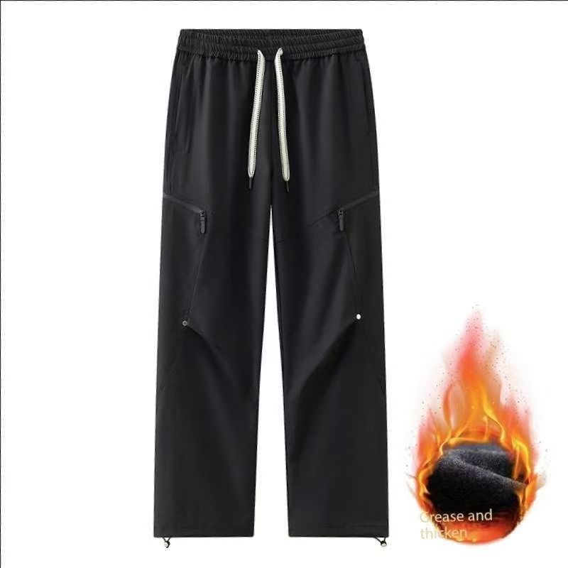 Men's outdoor leisure trousers waterproof assault trousers spring and autumn tide brand summer loose straight leg wide leg sports trousers