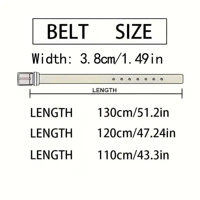 1pc/2pcs Fashion Business Mens Belt Genuine Leisure Luxury Brand Belt Metal Buckle Belts High-Quality PU Leather Belt Plus Size W250625
