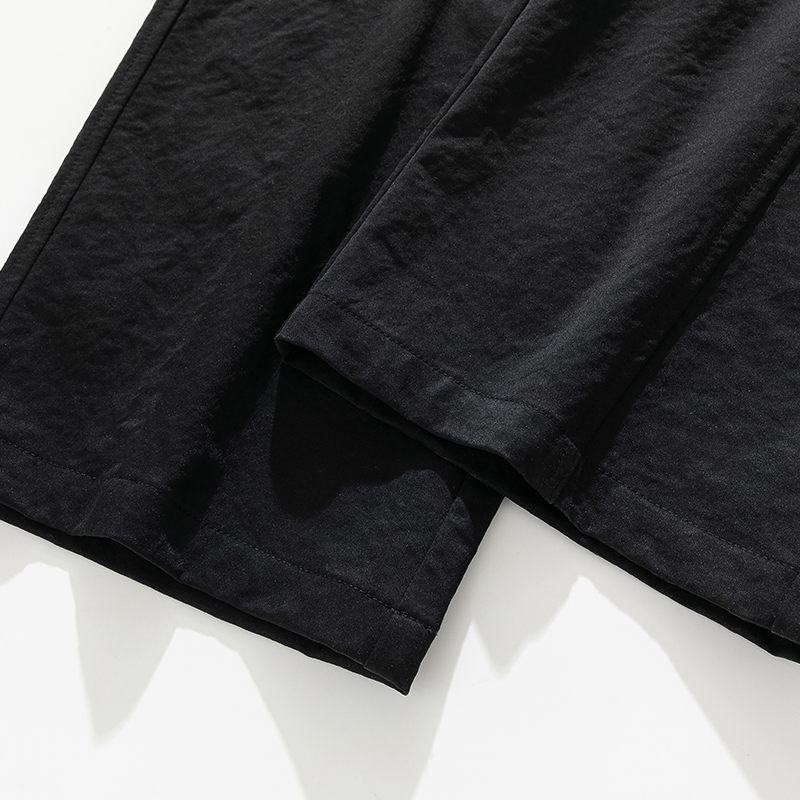 Loose casual pants for men, summer lightweight quick-drying straight-leg long trousers, workwear, ice silk breathable designer.