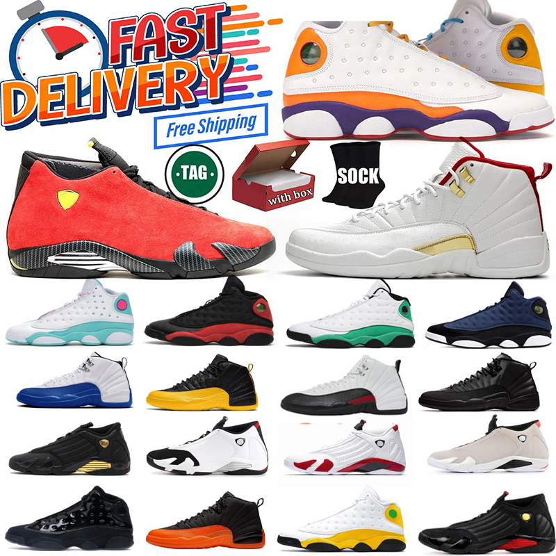 2025 With box 12s 13 14s Designer Basketball shoes Black metallic White Cement Reimagined nigel syestet blue flu game union Outdoors Mens Sports trainer Sneakers