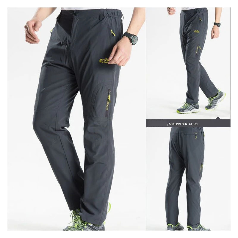 Outdoor quick drying pants for mens light and thin sports breathable spring autumn hiking elastic casual 250614