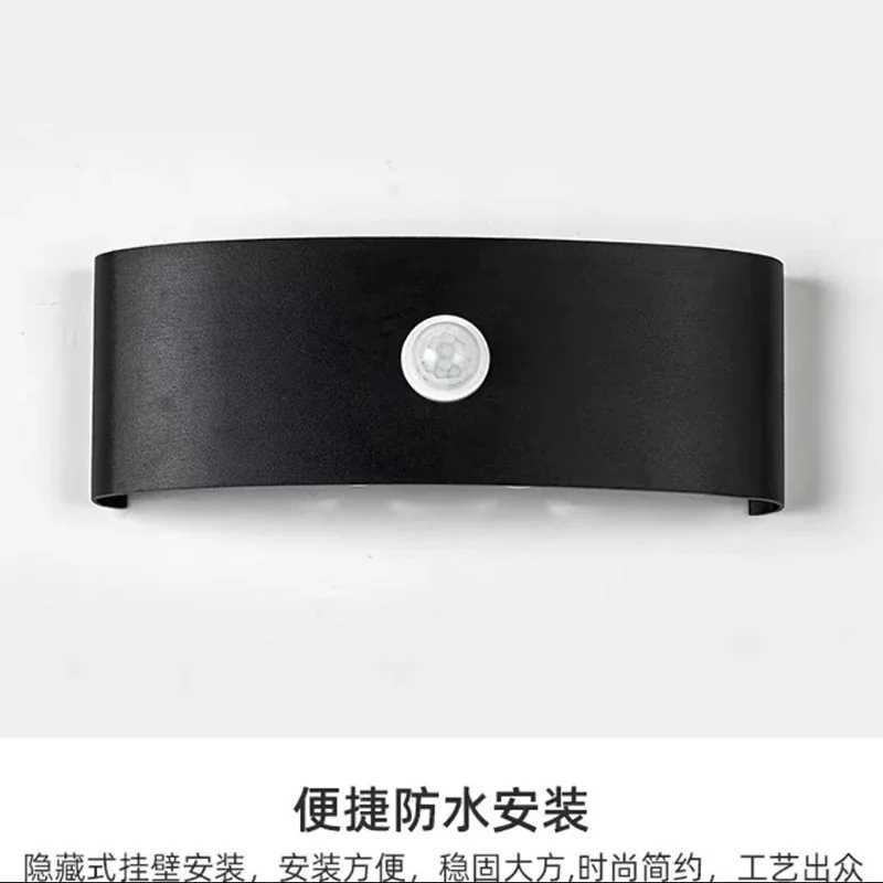 6/8/12W PIR Motion Sensor LED Indoor Outdoor Waterproof Aluminum Garden Porch Light Corridor Entrance Living Room Sconce Light XJ250624