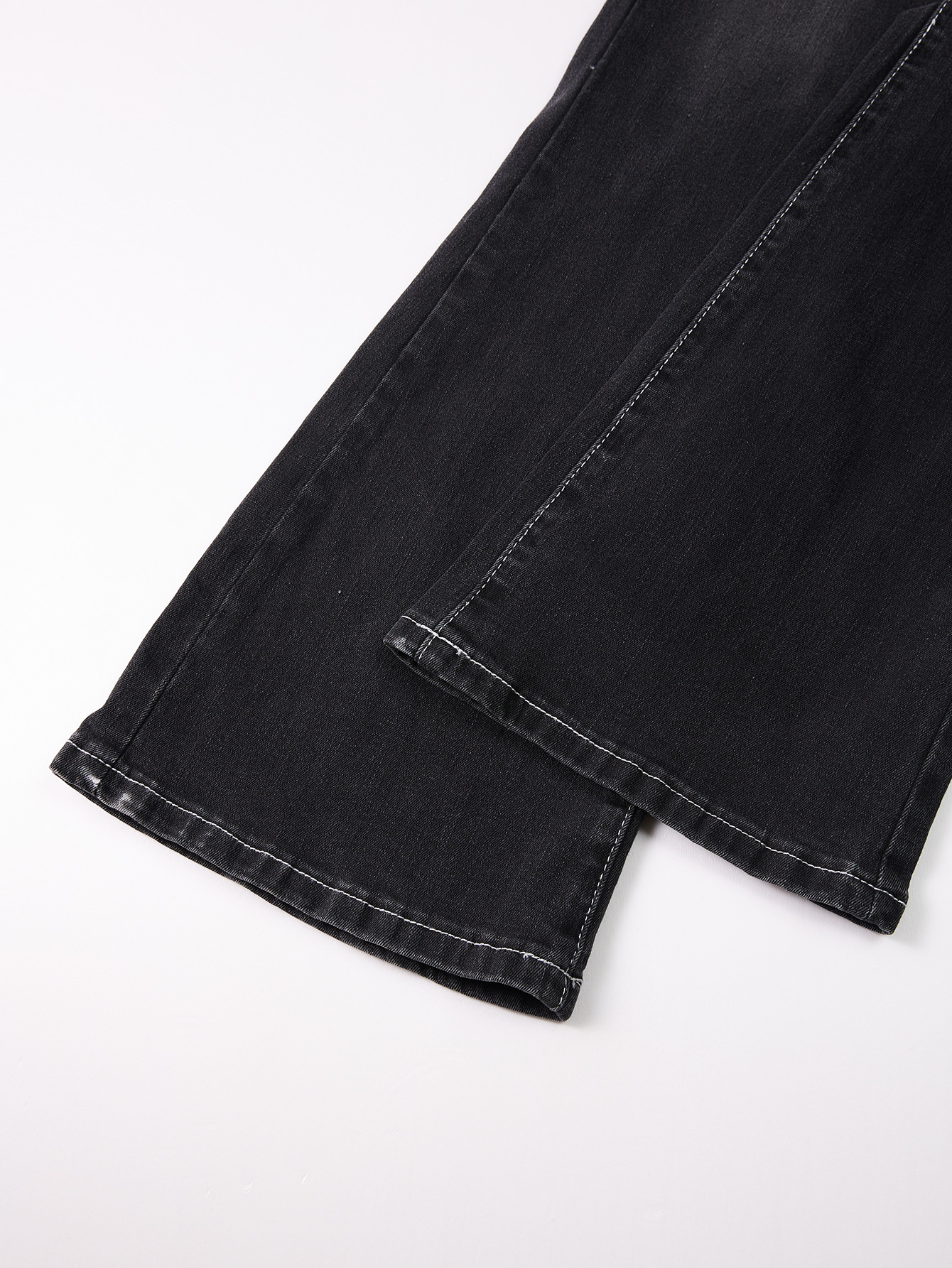 Black Fashion Bell-Bottom Jean for Girls Trendy Kids Denim Pants