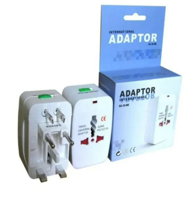 Universal international travel world AC power adapter integrated DC socket charger adapter