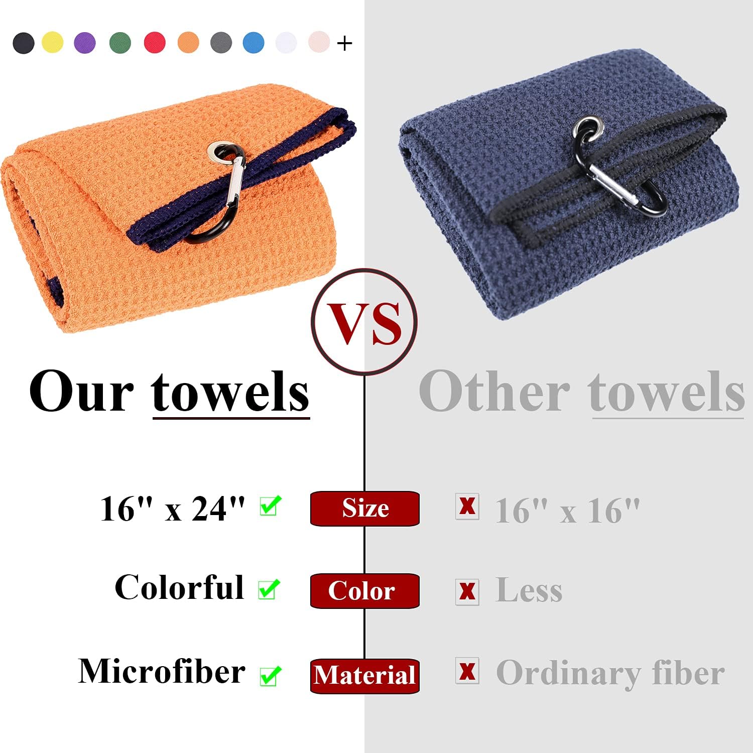 Wholesale Custom Logo Printed Blue Recycled Microfiber Waffle Weave Golf Sports Towel Jacquard Technique for Sports enthusiasts