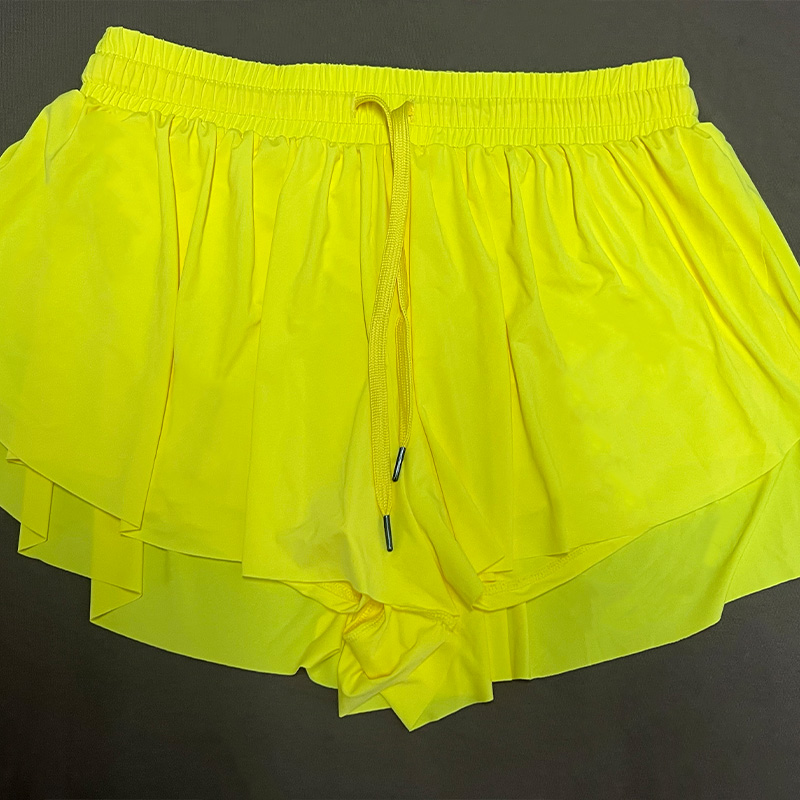 quick drying breathable fake twopiece short skirt with split design tennis yoga skirt