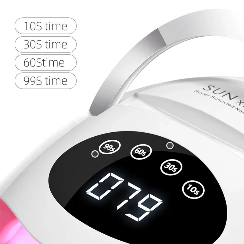 UV LED Nail Lamp for Professional Nials Manicure Curing Lamps Gel Polish Drying Machine Large LCD Touch Nail Dryer Tools 250625