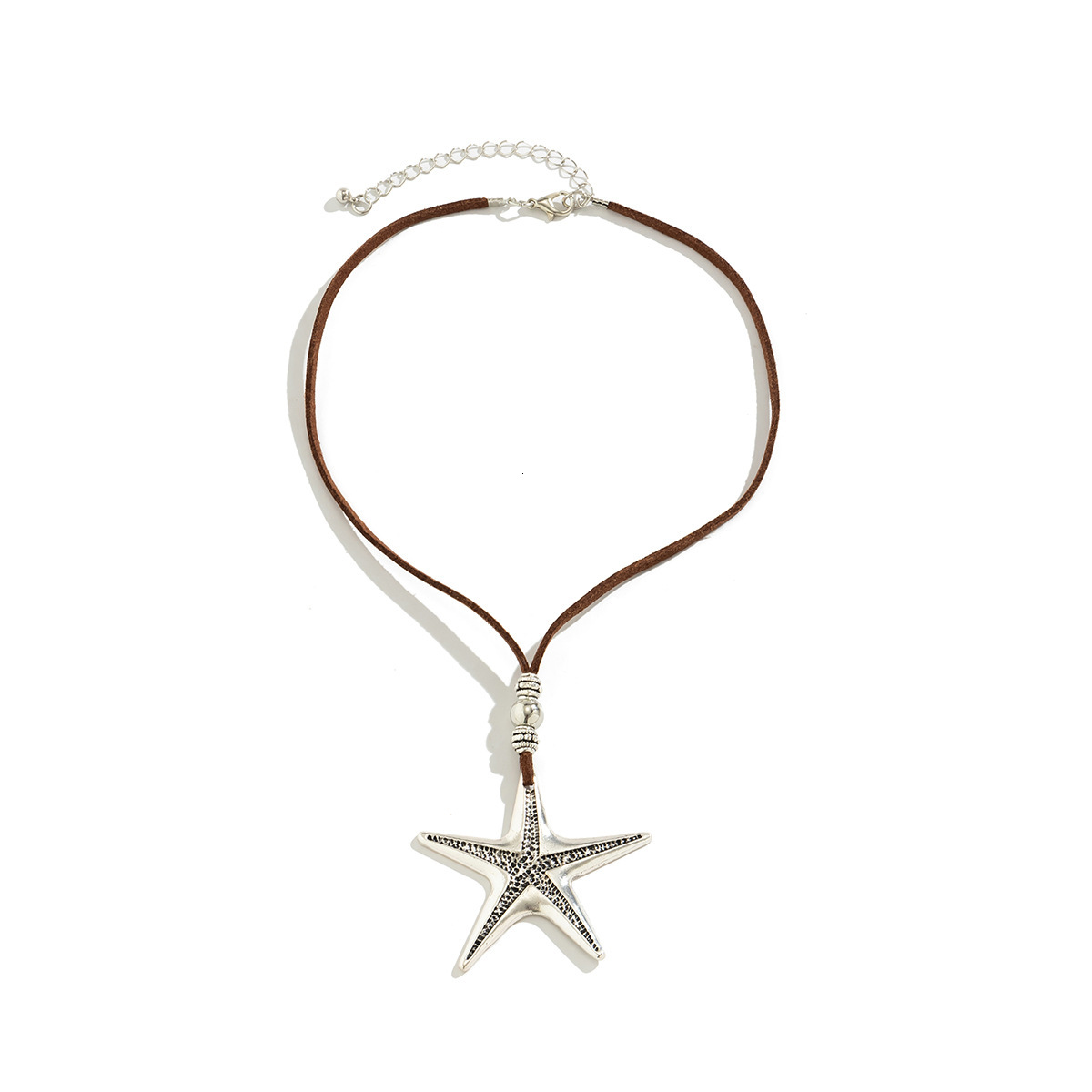 Beach Accessories Unique Starfish Conch Vacation Necklace for Women Simple Ocean Style Star Pendant