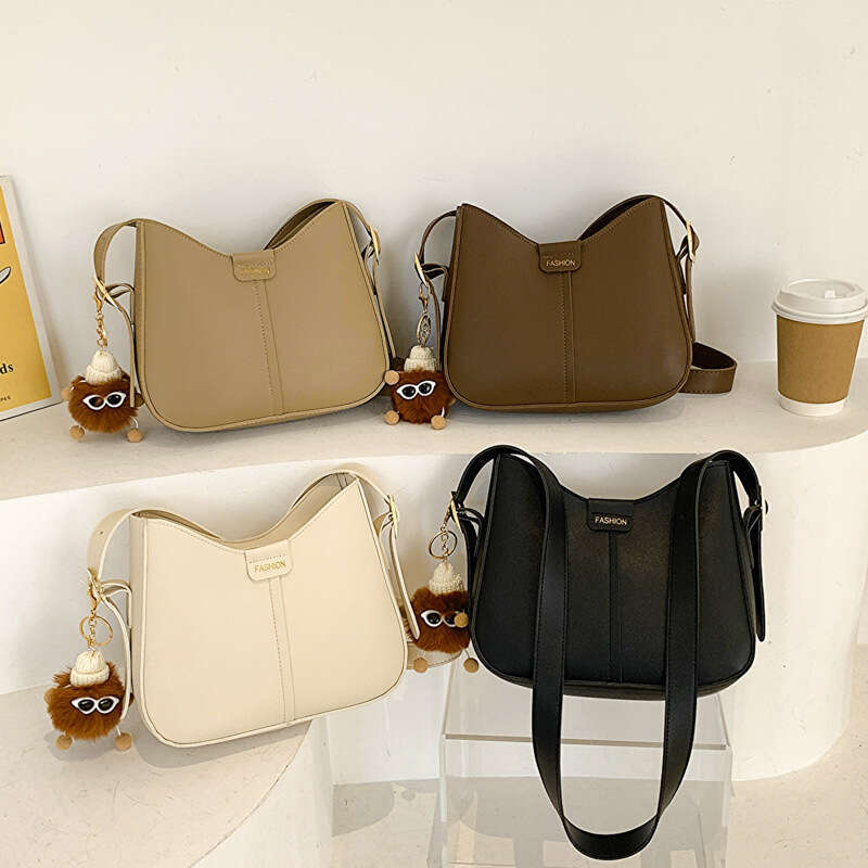 2025 New Trendy Simple Shoulder Crossbody for Women Stylish Niche Design Female Bag Korean Version Textured Bags