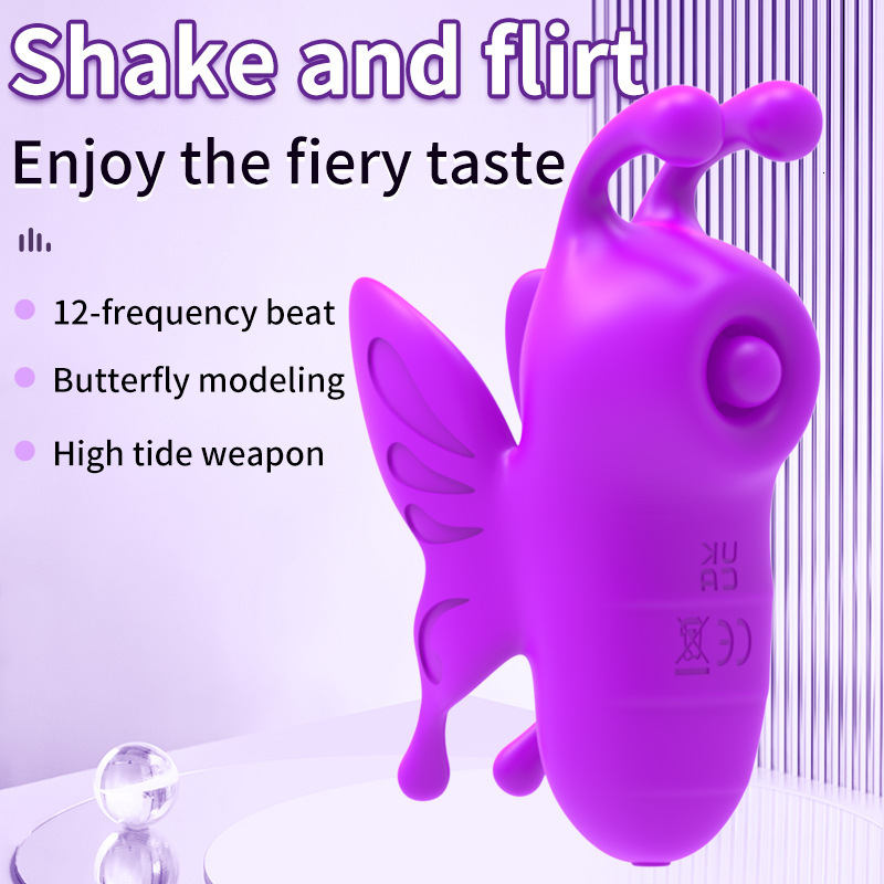 Adult New Small Butterfly Massager Female Masturbator Patting Device Sex Toys