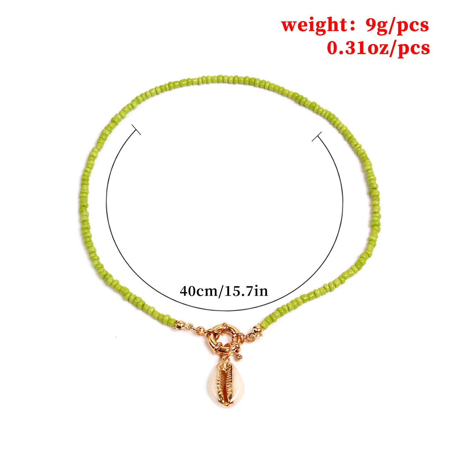 Jewelry Handmade Threaded Colorful Rope Seed Bead Shell Pendant for Women Fashion New Ship Wheel Necklace Jewelry for Women