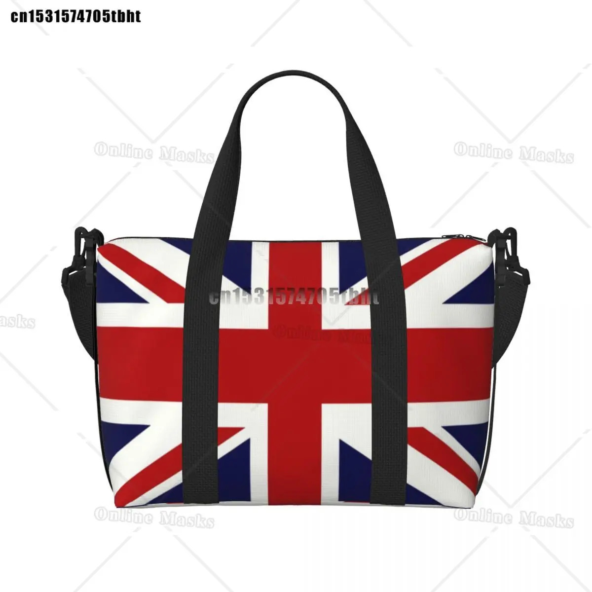 Union Jack Flag Of The UK Tote Bag Women Big Capacity Gym Beach Travel Bags 250624