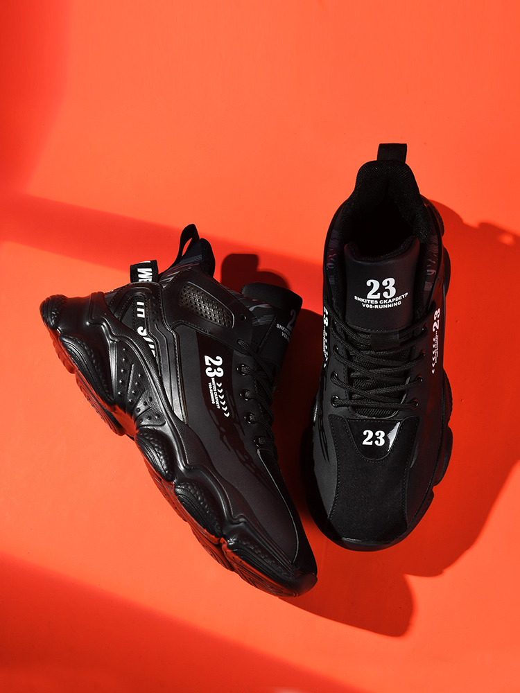 8993-Men's New Anti Slip Shock Absorbing Basketball Shoes Lightweight Plush Casual Sneakers Men's Running Shoes Warm and Comfortable Sports 