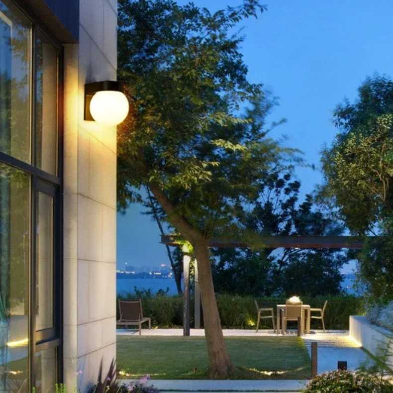 LED Outdoor Wall Lamp Waterproof IP65 No Radar Sensor Lighting Surface Mounted Porch Light Balcony Garden 15W 20W 30W AC85-265V XJ250624